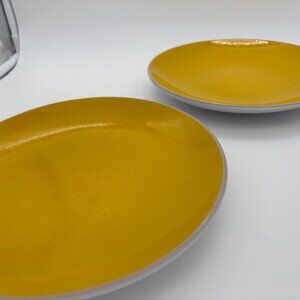 Pair of Jonathan Adler Ojai Side Plates in Yellow
